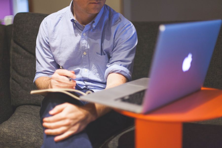 A founder closing a deal on the move between building sessions